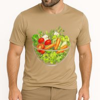 Saladkit Vegetable Motif Illustration Salad Kit Performance Shirt