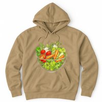 Saladkit Vegetable Motif Illustration Salad Kit Hoodie