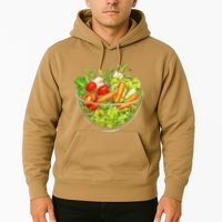 Saladkit Vegetable Motif Illustration Salad Kit Hoodie