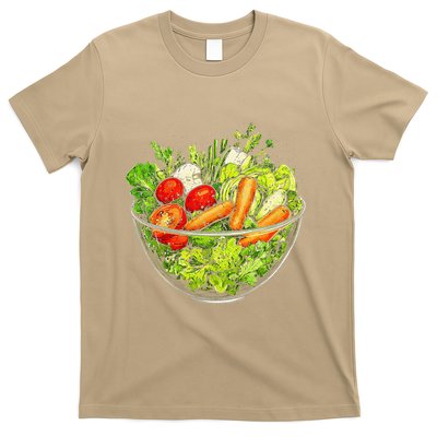 Saladkit Vegetable Motif Illustration Salad Kit T-Shirt