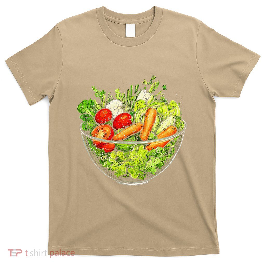 Saladkit Vegetable Motif Illustration Salad Kit T-Shirt