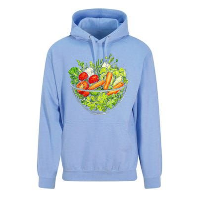 Saladkit Vegetable Motif Illustration Salad Kit Unisex Surf Hoodie