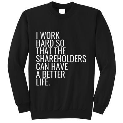 Shareholder Value Myth Funny Socialist Shareholder Activism Sweatshirt