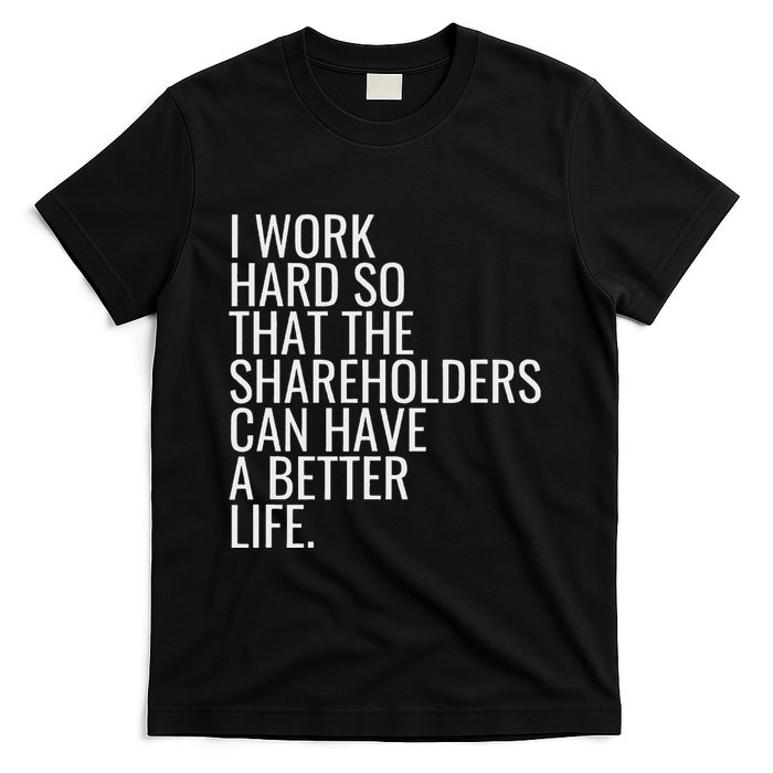 Shareholder Value Myth Funny Socialist Shareholder Activism T-Shirt