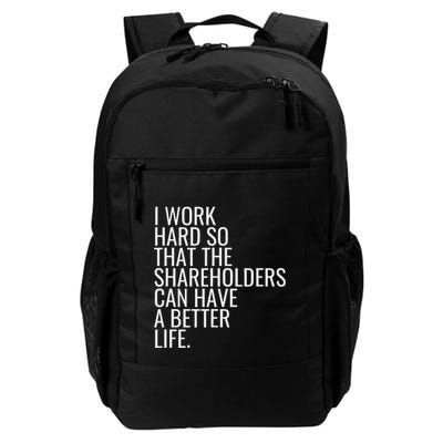 Shareholder Value Myth Funny Socialist Shareholder Activism Backpack