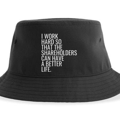 Shareholder Value Myth Funny Socialist Shareholder Activism Sustainable Bucket Hat