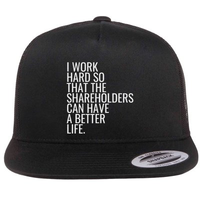 Shareholder Value Myth Funny Socialist Shareholder Activism Flatbill Hat