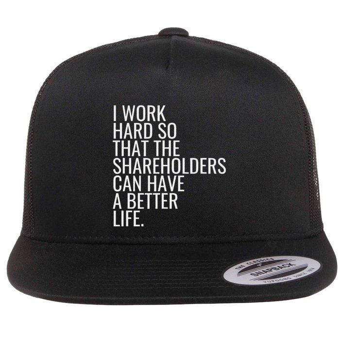 Shareholder Value Myth Funny Socialist Shareholder Activism Flatbill Hat