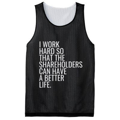 Shareholder Value Myth Funny Socialist Shareholder Activism Mesh Reversible Basketball Jersey Tank