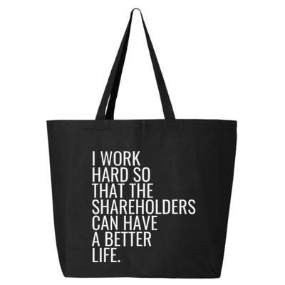 Shareholder Value Myth Funny Socialist Shareholder Activism 25L Jumbo Tote