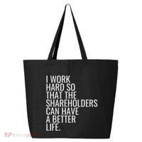Shareholder Value Myth Funny Socialist Shareholder Activism 25L Jumbo Tote