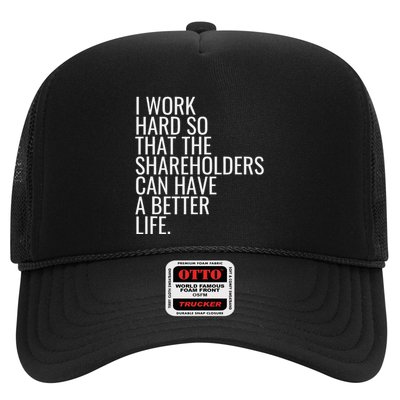 Shareholder Value Myth Funny Socialist Shareholder Activism Trucker Hat