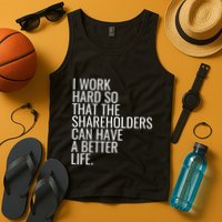 Shareholder Value Myth Funny Socialist Shareholder Activism Tank Top