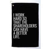 Shareholder Value Myth Funny Socialist Shareholder Activism Golf Towel