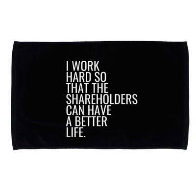 Shareholder Value Myth Funny Socialist Shareholder Activism Microfiber Hand Towel
