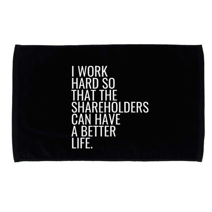 Shareholder Value Myth Funny Socialist Shareholder Activism Microfiber Hand Towel
