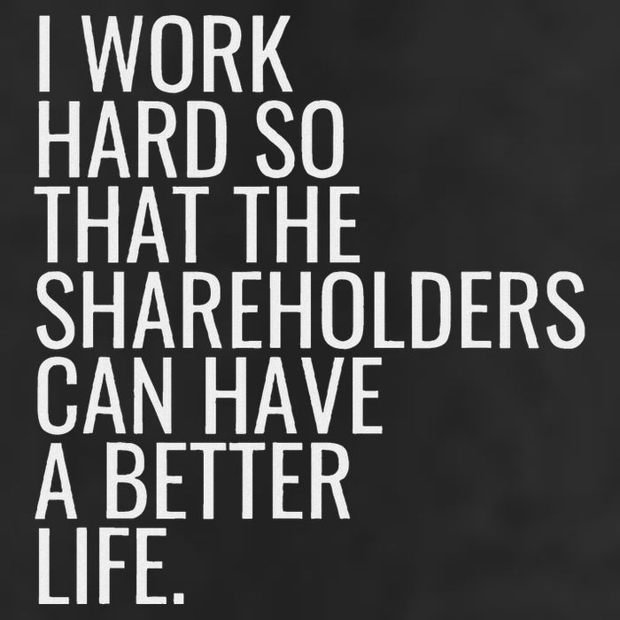 Shareholder Value Myth Funny Socialist Shareholder Activism Microfiber Hand Towel
