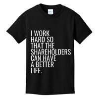 Shareholder Value Myth Funny Socialist Shareholder Activism Kids T-Shirt