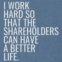 Shareholder Value Myth Funny Socialist Shareholder Activism Garment-Dyed Sweatshirt