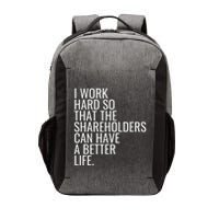 Shareholder Value Myth Funny Socialist Shareholder Activism Vector Backpack