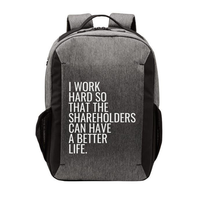 Shareholder Value Myth Funny Socialist Shareholder Activism Vector Backpack