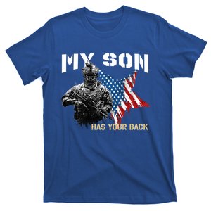 Soldier Veteran My Son Has Your Back Gift T-Shirt