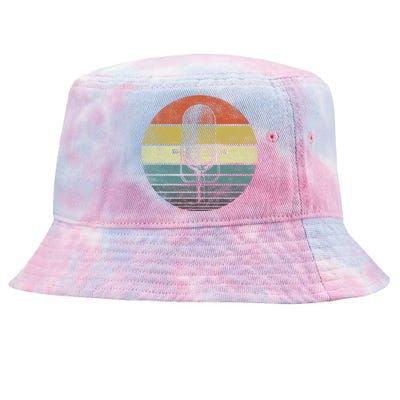 Singer Vocalist Musician Gift Funny Retro Microphone Singing Gift Tie-Dyed Bucket Hat