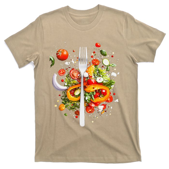 Saladkit Vegetable Motif Illustration Salad Kit T-Shirt