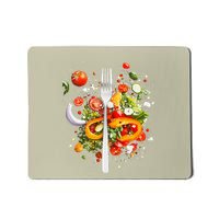Saladkit Vegetable Motif Illustration Salad Kit Mousepad