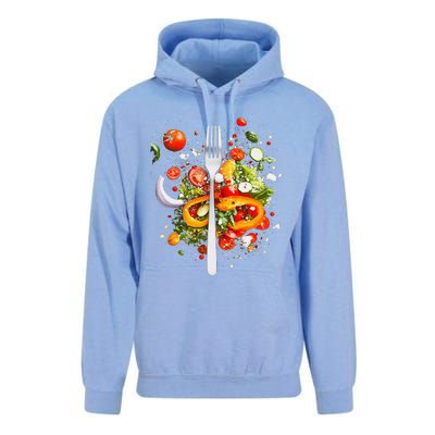 Saladkit Vegetable Motif Illustration Salad Kit Unisex Surf Hoodie