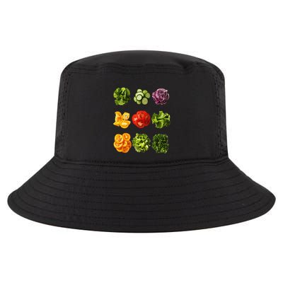 Saladkit Vegetable Motif Garden Saladkit Cool Comfort Performance Bucket Hat