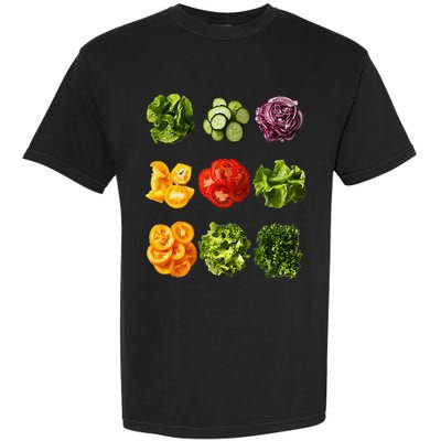 Saladkit Vegetable Motif Garden Saladkit Garment-Dyed Heavyweight T-Shirt