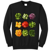 Saladkit Vegetable Motif Garden Saladkit Sweatshirt