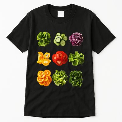 Saladkit Vegetable Motif Garden Saladkit Tall T-Shirt
