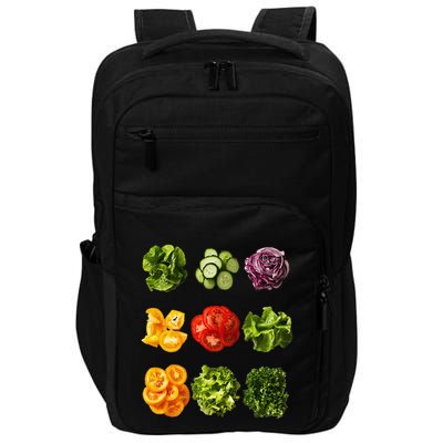 Saladkit Vegetable Motif Garden Saladkit Impact Tech Backpack