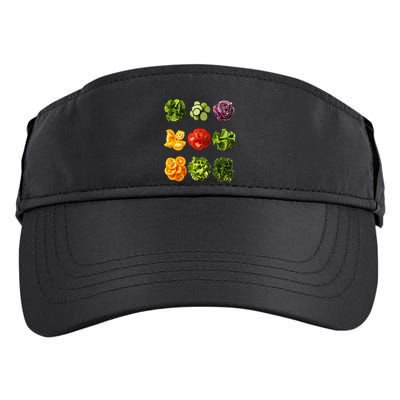 Saladkit Vegetable Motif Garden Saladkit Adult Drive Performance Visor