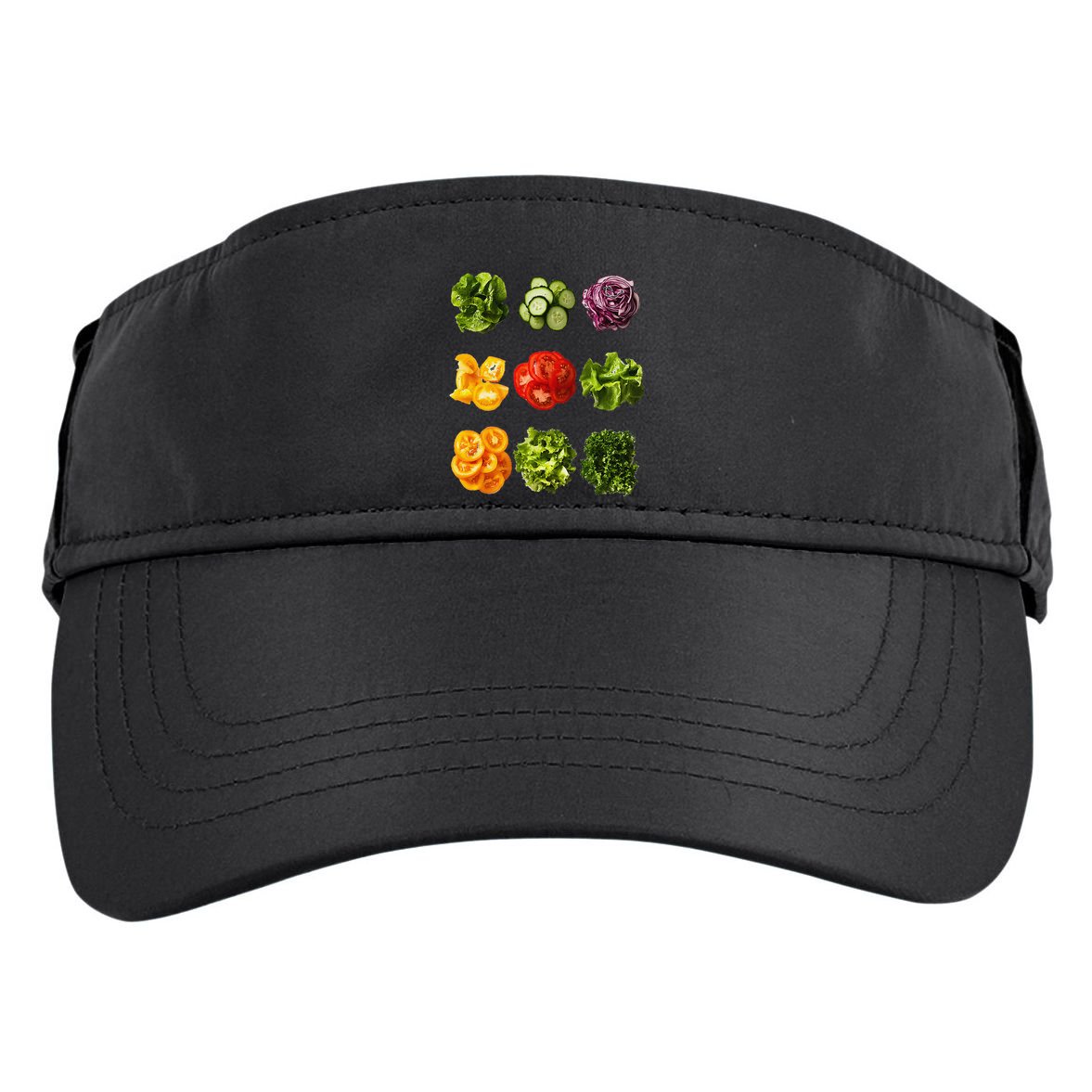 Saladkit Vegetable Motif Garden Saladkit Adult Drive Performance Visor