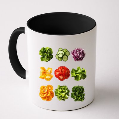 Saladkit Vegetable Motif Garden Saladkit Mug