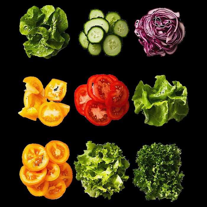 Saladkit Vegetable Motif Garden Saladkit Drawstring Bag