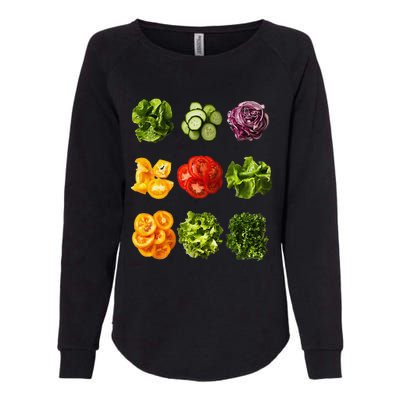 Saladkit Vegetable Motif Garden Saladkit Womens California Wash Sweatshirt