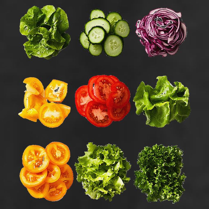 Saladkit Vegetable Motif Garden Saladkit Trucker Hat