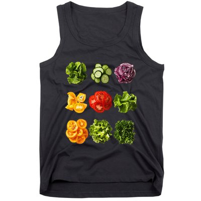 Saladkit Vegetable Motif Garden Saladkit Tank Top