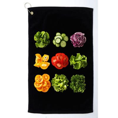 Saladkit Vegetable Motif Garden Saladkit Golf Towel