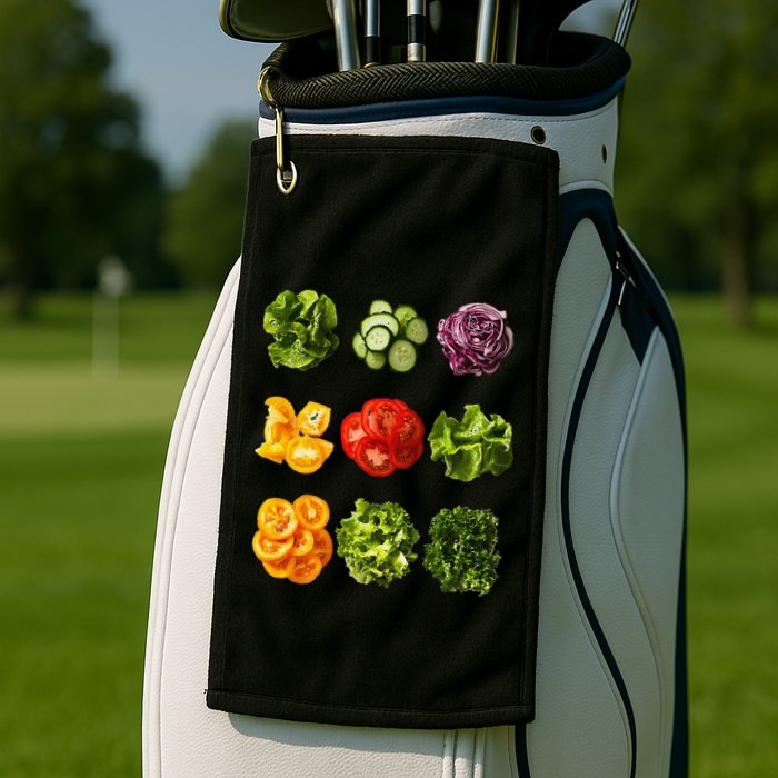 Saladkit Vegetable Motif Garden Saladkit Golf Towel