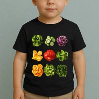 Saladkit Vegetable Motif Garden Saladkit Toddler T-Shirt