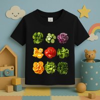 Saladkit Vegetable Motif Garden Saladkit Toddler T-Shirt