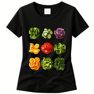 Saladkit Vegetable Motif Garden Saladkit Womens T-Shirt