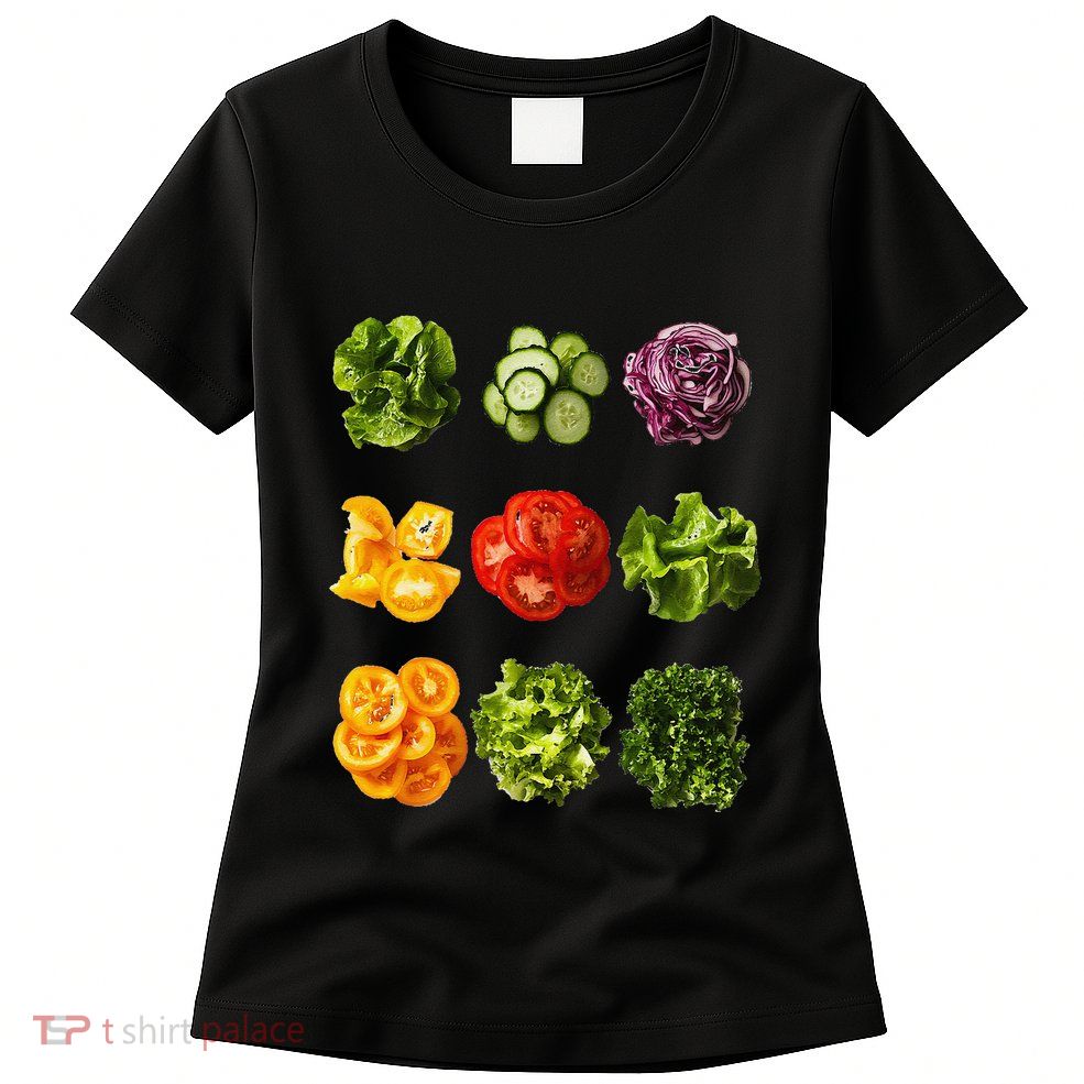 Saladkit Vegetable Motif Garden Saladkit Womens T-Shirt