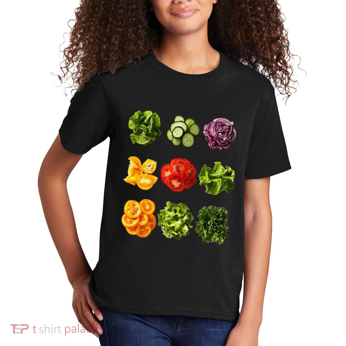 Saladkit Vegetable Motif Garden Saladkit Kids T-Shirt