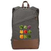 Saladkit Vegetable Motif Garden Saladkit Cotton Canvas Backpack